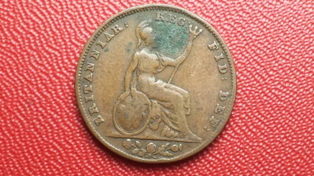 1 farthing 1843 Royaume-Uni - Victoria - KM# 725