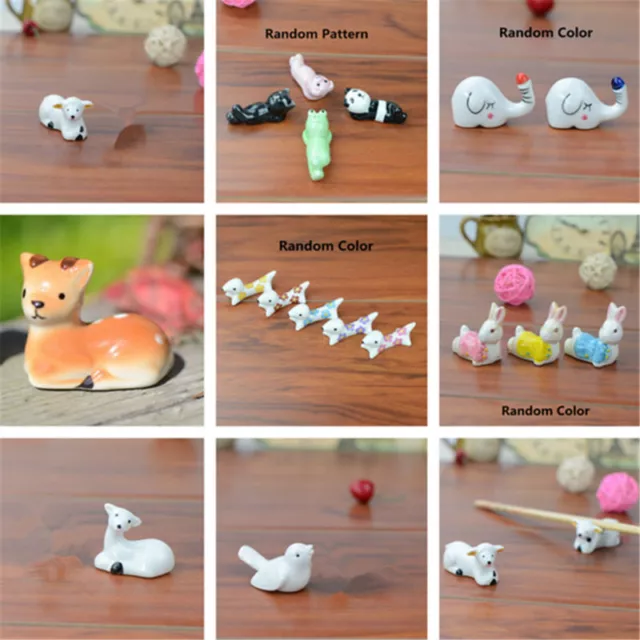 Animal Ceramic Chopsticks Spoon Fork Holder Kitchen Chopstick Rest Stand Cute