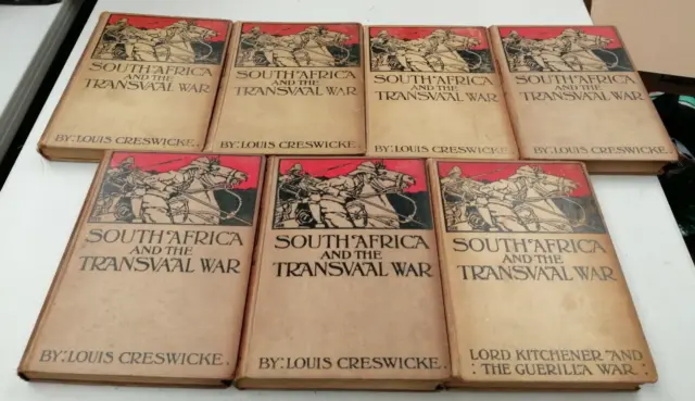 South Africa and Transvaal (Boer) War by LOUIS CRESWICK Complete 7 volumes +1