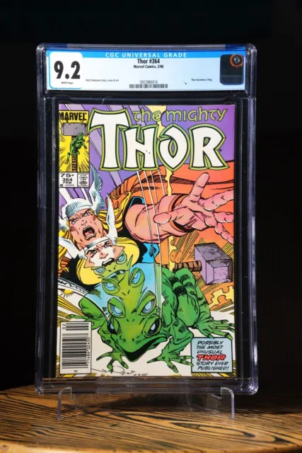 THE MIGHTY THOR #364 CGC 9.2 February 1986 Thor becomes a Frog - Newsstand THROG