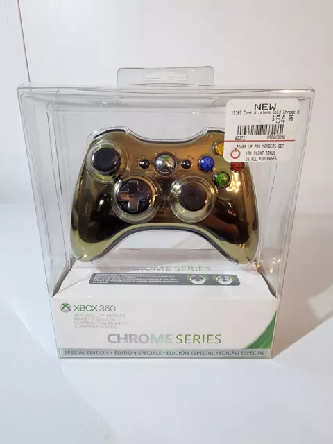 Microsoft Xbox 360 Special Edition Gold Chrome Series Controller NEW/SEALED Microsoft Xbox 360 Special Edition Gold Chrome Series Controller NEW/SEALED