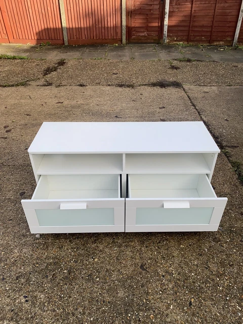 Brimnes white shop tv stand