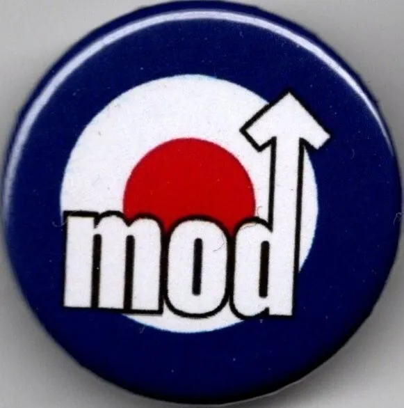 TARGET Pin Badge Button 25mm - ARROW - LAMBRETTA VESPA - SCOOTER - QUADROPHENIA