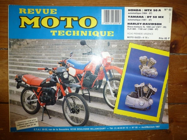 MTX50 DTMX50 XL1000 Revue Technique moto Harley Davidson Honda Yamaha Etat - Bo