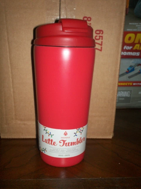 New Manna Latte Tumbler 20 Oz Double Wall Insulated Stainless Steel