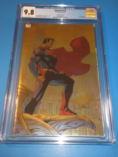 Superman #7 Jim Lee Foil IconsVariant CGC 9.8 NM/M Gorgeous Gem Wow