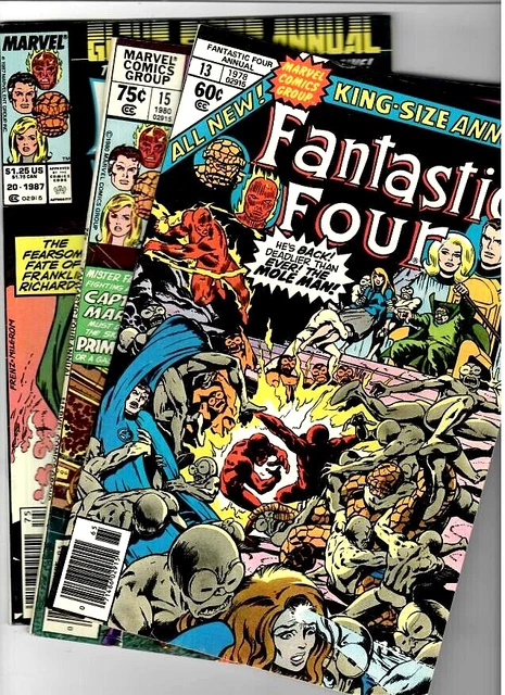 Fantastic Four (1961) # 13 & 15 King-Size Annuals 1978/80 & # 20 Giant-Size 1987