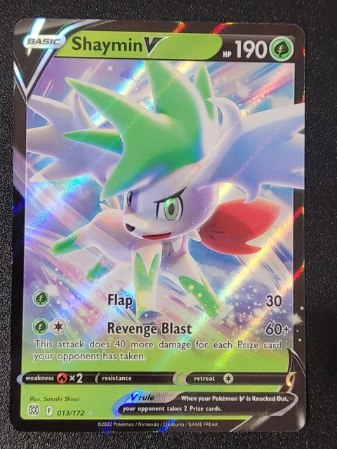 Pokémon - Shaymin V - 013/172 - Ultra Rare - Brilliant Stars NM/M (Pack Fresh)