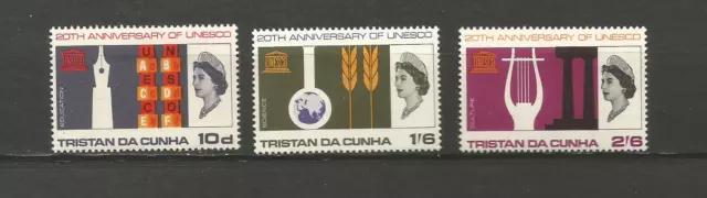 Tristan Da Cunha 1966 Y&T N°101 à 103 3 timbres non oblitérés /T4479