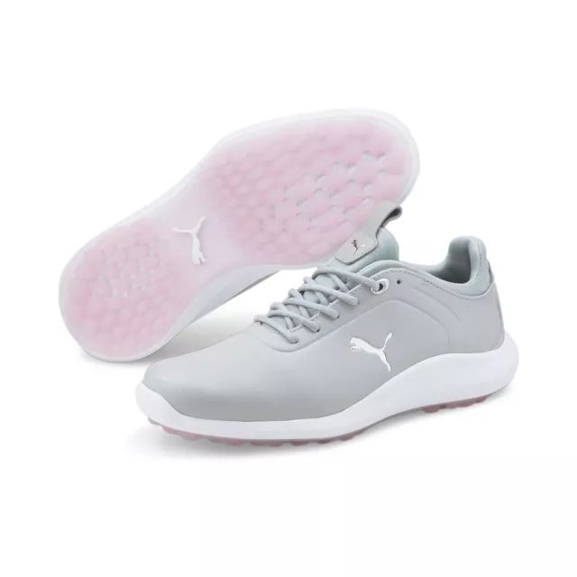 Puma S'Enflammer Pro Femmes Chaussures de Golf Haut Rise / Argent