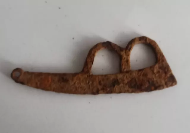 Ancient Baltic Viking Iron Fire Striker 900-1100 Ad