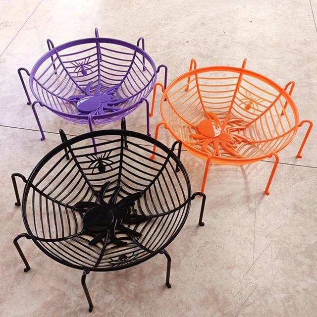 Candy Bowls Decorative Cobweb Fruit Holder Tableware Spiders Bowl 3