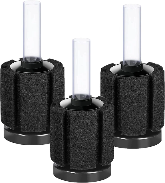 3 Pack Aquarium Bio Sponge Filter Breeding Fry Betta Shrimp Nano Fish Tank (Smal
