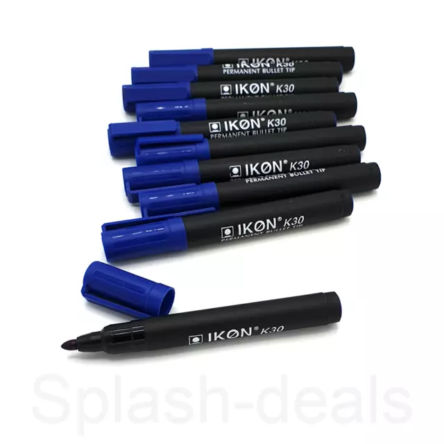 Permanent Marker Pens Black - Bullet Tip - High Quality Fine