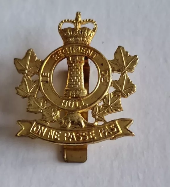 CANADIAN ARMY LE Regiment de Hull Cap Badge-QC $8.35 - PicClick