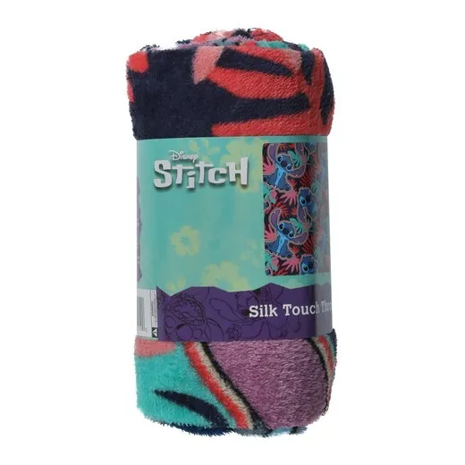 New Disney Stitch 40in x 50in Silk Touch Throw Blanket. 100% Polyester