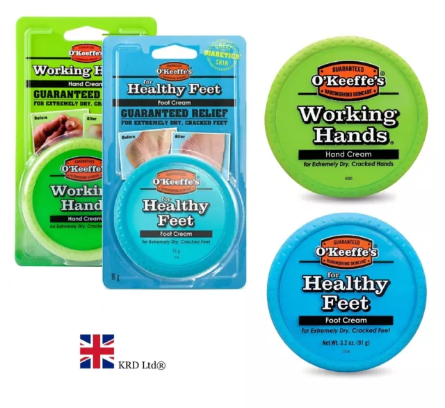 O'Keeffe's Working Hands Hand Foot Cream Cracked Split Skin Non-Greasy O Keefes