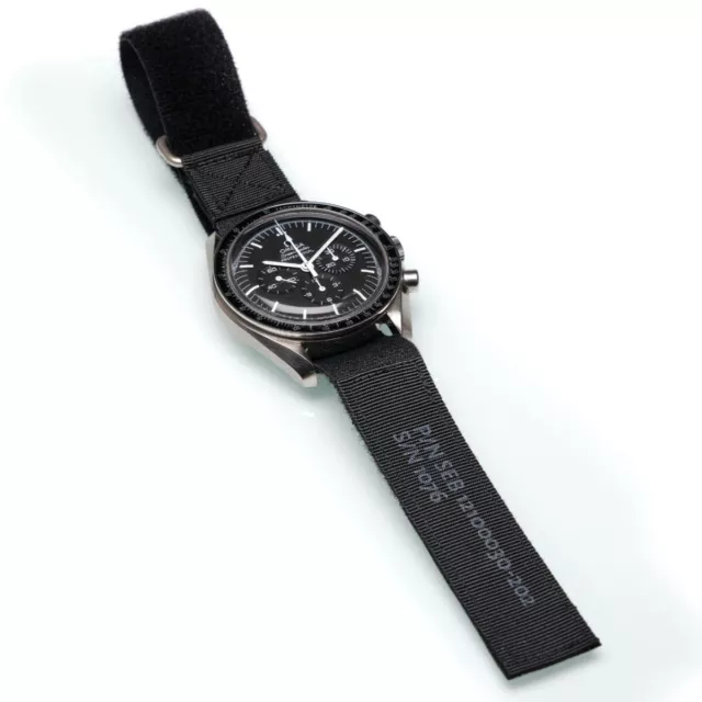 SpacePilot® NASA- Uhrband passend für Omega Speedmaster/MoonSwatch BLACK EDITION 2