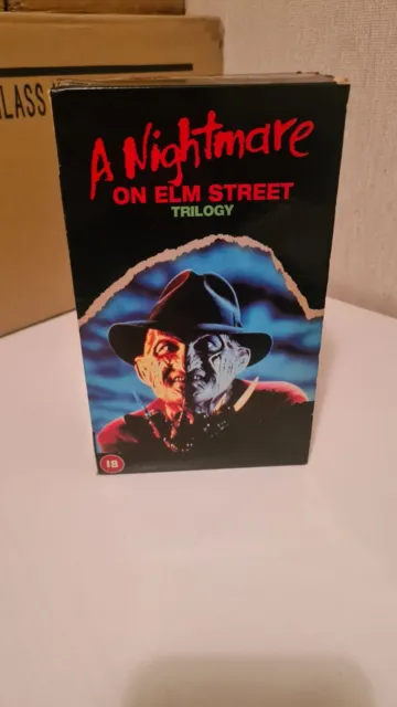 NIGHTMARE ON ELM Street Trilogy Boxset VHS Video PAL Freddy Krueger ...