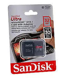 SanDisk Ultra micro UHS-I Card SDHC Card 32GB with Adapter