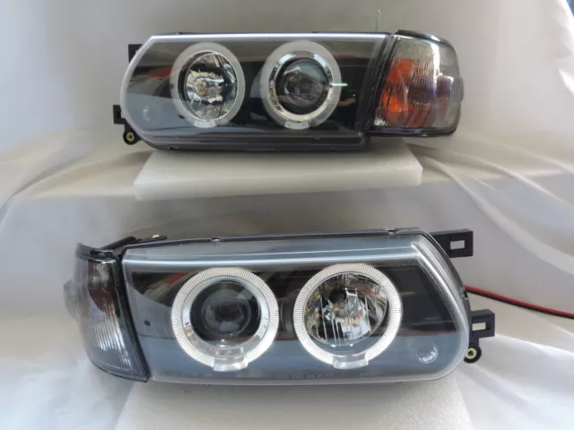 New Projector Smoke Headlight + Corner Light for 91 93 94 94 NISSAN Sentra B13