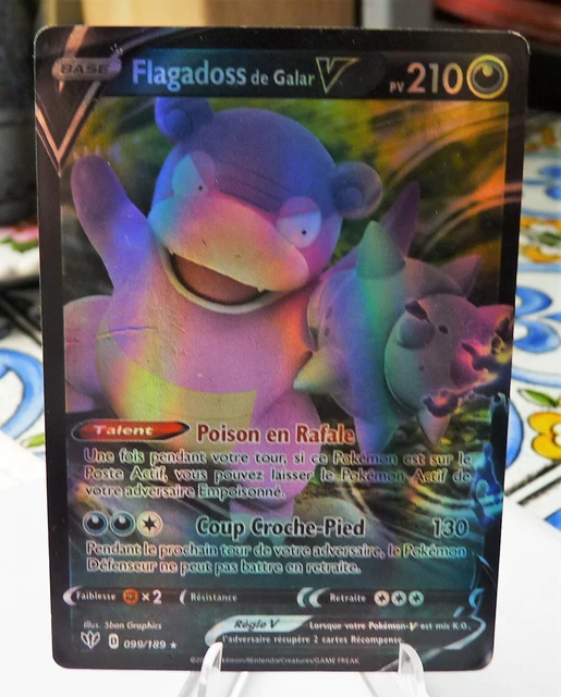 2020 Francaise Frank Pokemon Fullart Flagadoss Card V 099/189 Full Art Holo