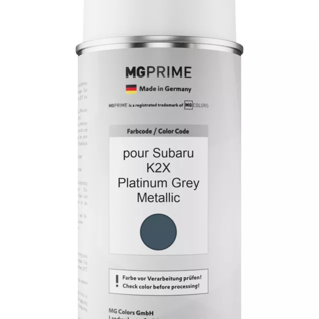 Peinture Voiture kit bombe aérosol 2C pour Subaru K2X Platinum Grey Metallic 2