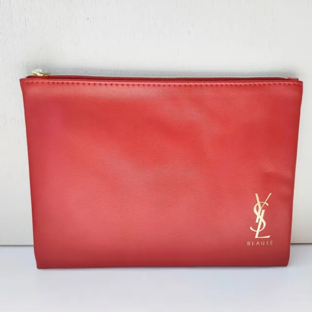 YVES SAINT LAURENT YSL BEAUTY Red Make Up Bag / Pouch. BNWT