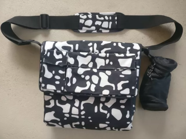 IKEA Cow Print Baby Changing Bag With Mat And Detachable Bottle Holder/Purse New