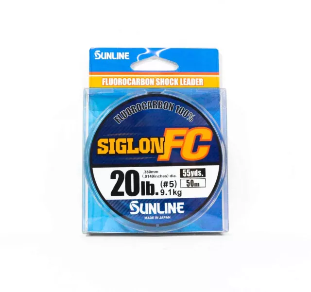 Sunline Fluorocarbon Leader Siglon FC 100% 50m 20lb Diameter 0.38mm (8340)