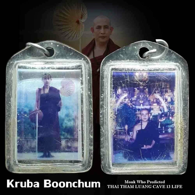 RARE THAI BUDDHA AMULET TOP 1st GEN. PHOTO KRUBA BOONCHUM 2519 LUCKY GOOD MAGIC