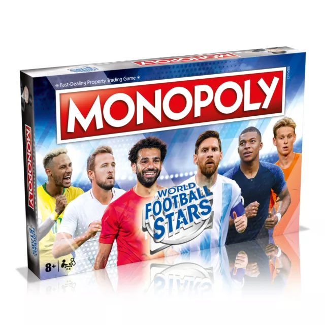 Monopoly World Football Stars Édition Amusant SPORTS Thème Classique Board Jeu