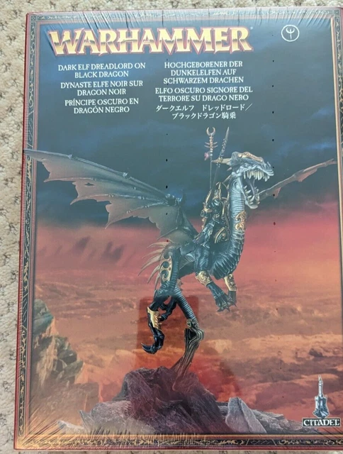 DARK ELF DREADLORD on Black Dragon Warhammer Fantasy/Sigmar/Old World ...