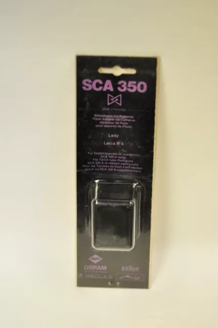 Metz SCA 350 dedicated adapter for the Leica R4 camera. new