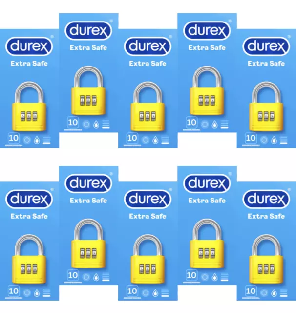 Durex Extra Safe Kondome 10x10 Stk. - Extra dick und strapazierfähig