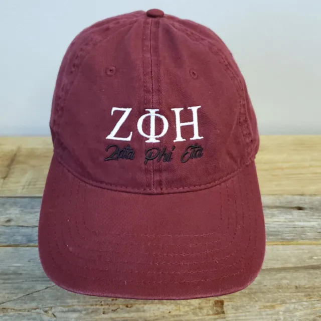 Zeta Phi Eta Sorority Hat Ball Cap Fraternity Adjustable Strapback
