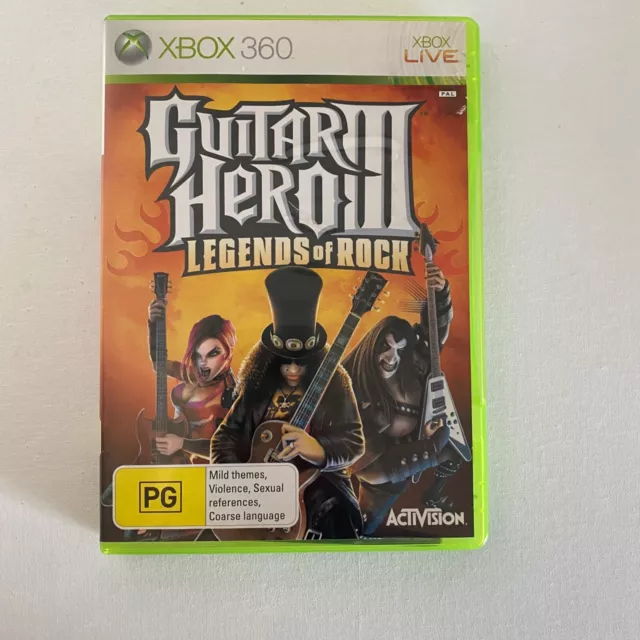 GUITAR HERO III 3 Legends of Rock Microsoft Xbox 360 20.00