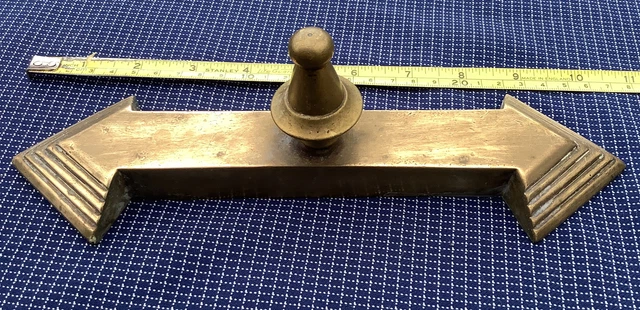 Vintage Quality  Made Brass Door Stop.