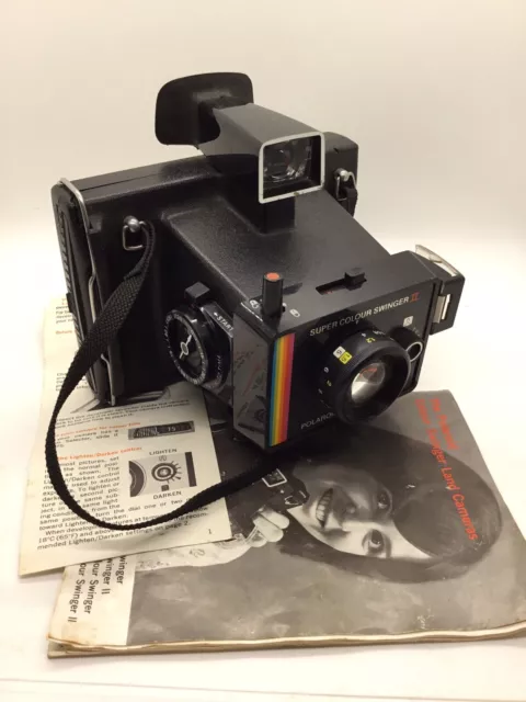 Polaroid Land Camera Super Colour Swinger II con foglietti illustrativi