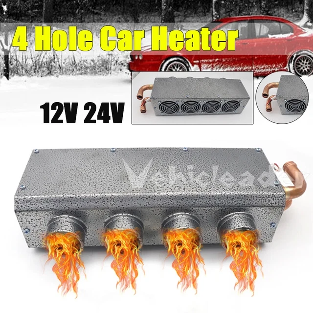 SENDERPICK Universal Under Dash Heater - 12V 4-Port Defroster With Speed Switch For Truck, Car, Excavator