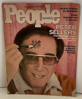 People Magazine August 4 1975 Peter Sellers Cover Pele Christina Onassis Jackie