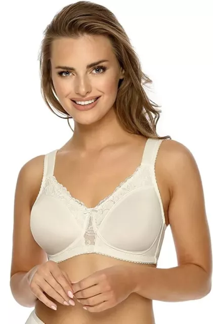 Camille Womens Ladies Non Wired Soft Cup Lace Bra