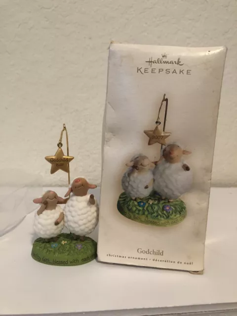 Hallmark Keepsake 2007 Godchild Lamb Christmas Ornament New Original Packaging