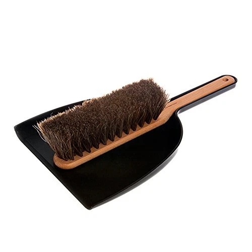 Dustpan & Brush Set, Handmade, Black
