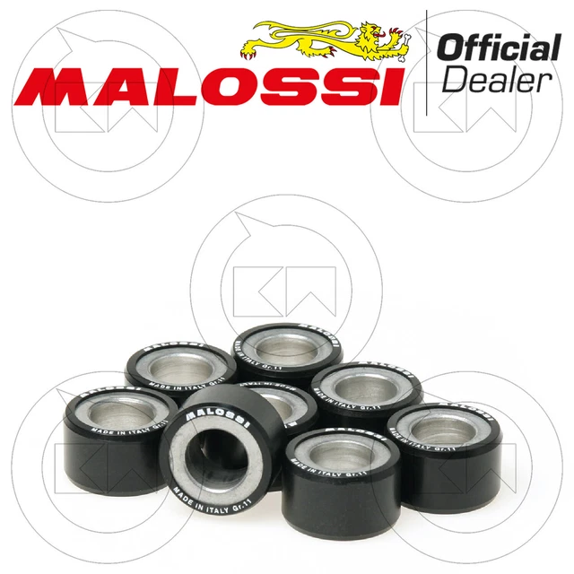 MALOSSI 8 RULLI 12gr PER VARIATORE MULTIVAR 2000 KYMCO XCITING 400i S ie 4T 2018