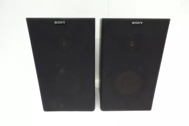 Sony model ss a102 wood veneer effect speaker system black 15 inch