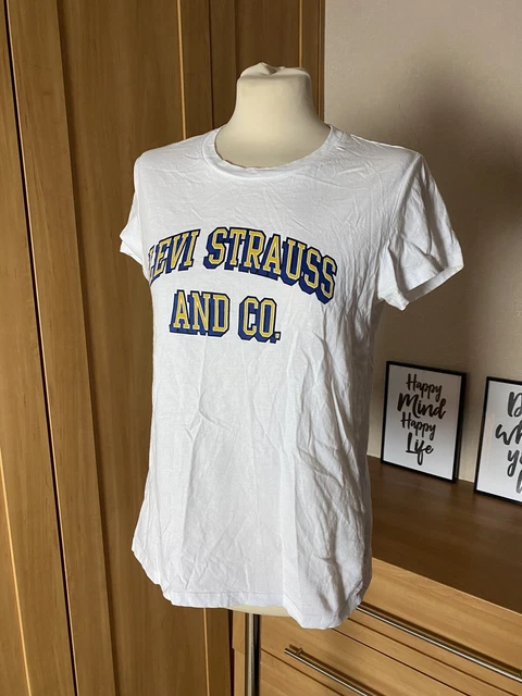 Magliette bianche maniche corte Zara Levi T-shirt medie estate alta strada tendenza