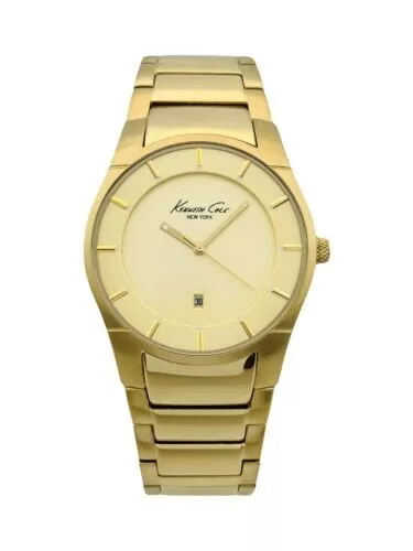 Kenneth Cole Unisex, KC10027726 ,Super-Sleek Collection Golden Bracelet Watch