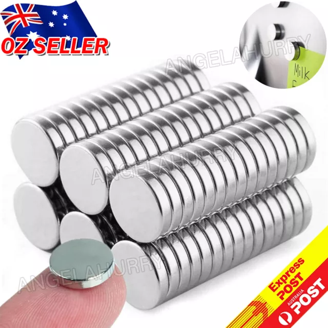 100x Super Strong Round Disc Magnets Rare-Earth Neodymium Magnet 10 x 2 mm NEW