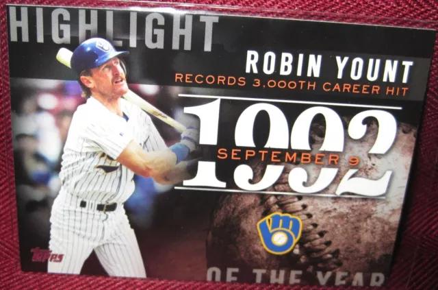 2015 Topps Update Highlight Of The Year #H-81 Robin Yount 1992